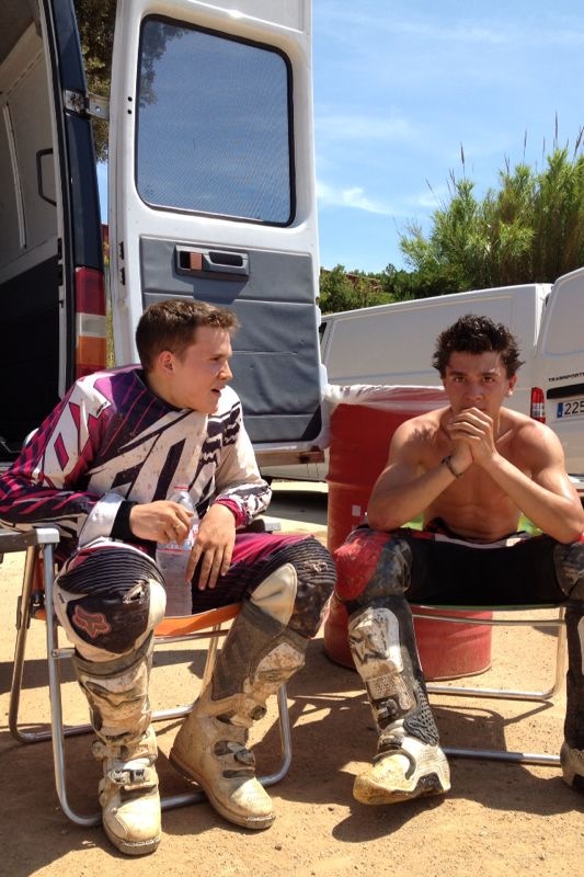 Albert Arenas y yo (dirt-track)