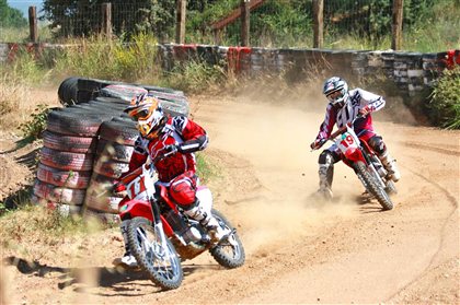 Albert Arenas y yo (dirt-track)