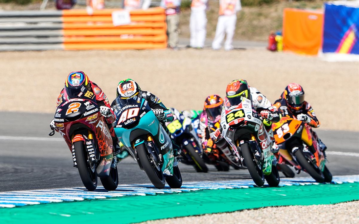 Fuerte caída cuando lideraba el Gran Premio